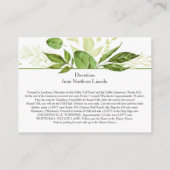 Botanische rustieke groen behuizing Kaarten (Achterkant)