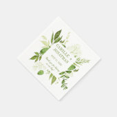 Botanische rustieke groen Lijst receptie Servet (Hoek)