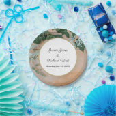 Botanische Rustisch Gold Lijst - Aangepast huwelij Papieren Bordje (Feest)