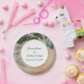 Botanische Rustisch Gold Lijst - Aangepast huwelij Papieren Bordje (Feest)