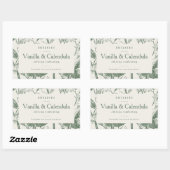 Botanische sage, kalk, modern eenvoudig product rechthoekige sticker (Vel)