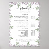 Botanische Salon prijslijst Poster (Voorkant)