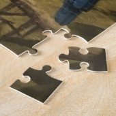  botanische scène kleurrijke papegaaien in een boo legpuzzel (Zijkant)