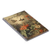  botanische scène kolibries aanpasbaar notitieboek (Rechterzijde)