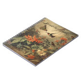  botanische scène kolibries aanpasbaar notitieboek (Linkerzijde)