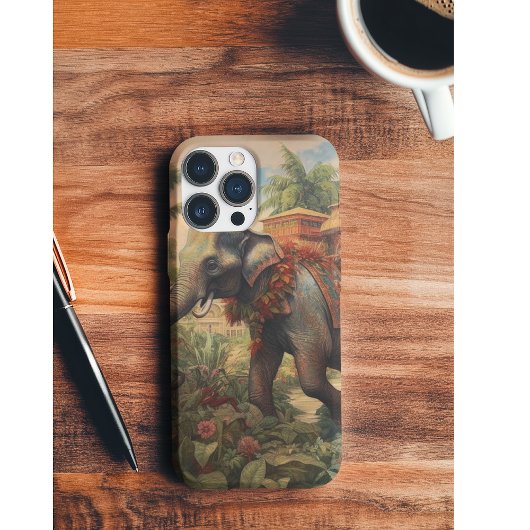  botanische scène olifant met howdah Case-Mate iPhone case