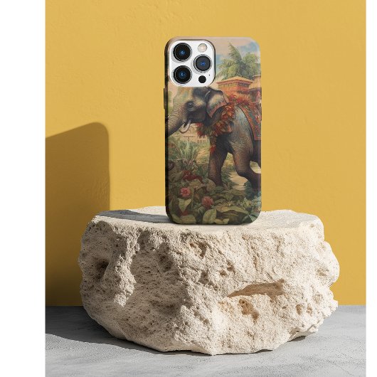  botanische scène olifant met howdah Case-Mate iPhone case