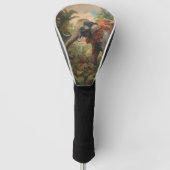  botanische scène olifant met howdah golfheadcover (Voorkant)
