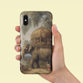 botanische scène olifant met howdah ook Case-Mate iPhone case