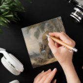 botanische scène olifant met howdah ook kaart