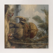 botanische scène olifant met howdah ook legpuzzel (Horizontaal)
