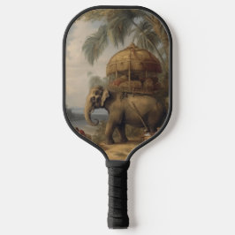  botanische scène olifant met howdah ook pickleball paddle