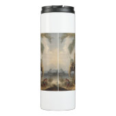  botanische scène olifant met howdah ook thermosbeker (Achterkant)