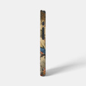  botanische scène papegaaien aanpasbaar iPhone hoesje (Linkerkant)