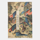  botanische scène papegaaien aanpasbaar theedoek (Verticaal)