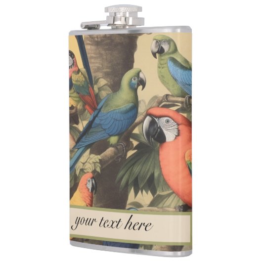  botanische scène paprotsccustomizable heupfles (Links)