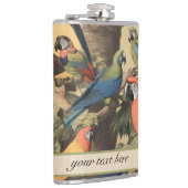  botanische scène paprotsccustomizable heupfles (Rechts)