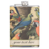  botanische scène paprotsccustomizable heupfles (Voorkant)