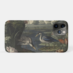 Botanische scène van blauwe kranen door een rivier Case-Mate iPhone case
