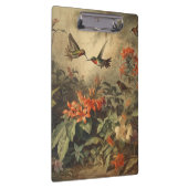  botanische scène van kolibriden en bloemen klembord (Rechts)