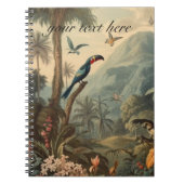  botanische scène van Toucans en Flowers Notitieboek (Voorkant)