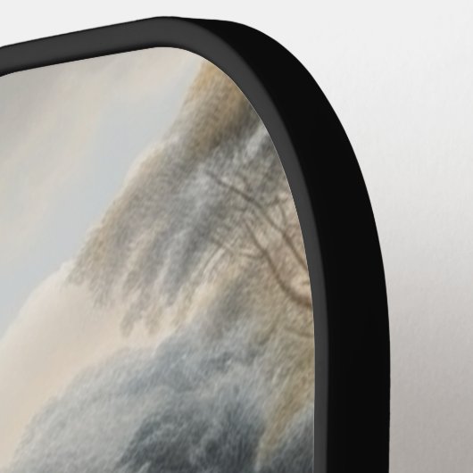 Botanische scène van zebra's in een oase pickleball paddle (Links Detail)