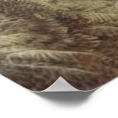 Botanische scène van zebra's in een oase poster (Hoek)