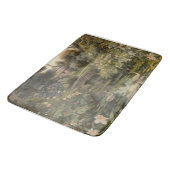 Botanische scène van zwanen in een Engelse tuin Badmat (Gekanteld)