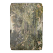 Botanische scène van zwanen in een Engelse tuin Badmat (Voorkant Verticaal)