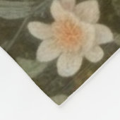 Botanische scène van zwanen in een Engelse tuin Fleece Deken (Hoek)