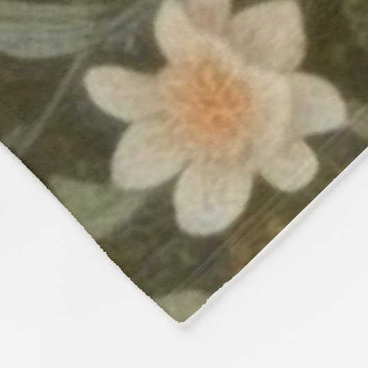 Botanische scène van zwanen in een Engelse tuin Fleece Deken (Hoek)