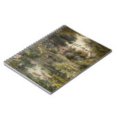 Botanische scène van zwanen in een Engelse tuin Notitieboek (Linkerzijde)