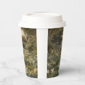 Botanische scène van zwanen in een Engelse tuin Papieren Bekers (Links)