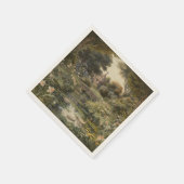 Botanische scène van zwanen in een Engelse tuin Servet (Hoek)