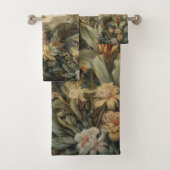  botanische scène vogelbloemen in het paradijs bad handdoek (Insitu)