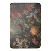 botanische scène vogelbloemen in het paradijs badmat (Voorkant Verticaal)