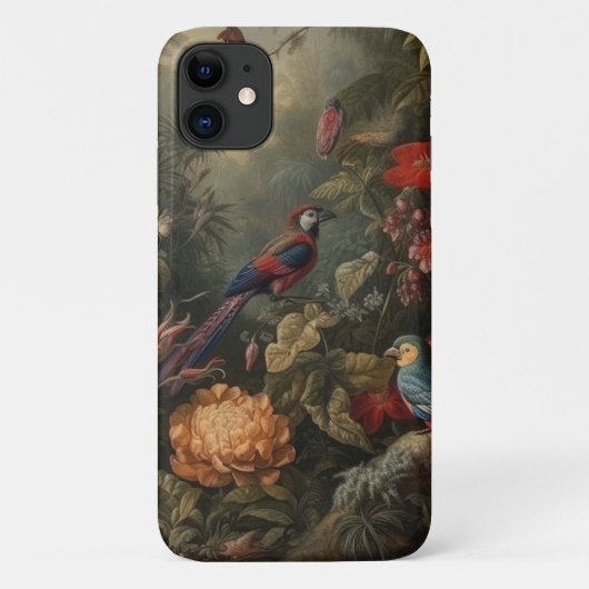  botanische scène vogelbloemen in het paradijs Case-Mate iPhone case (Achterkant)