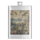  botanische scène vogelbloemen in het paradijs flacon (Voorkant)