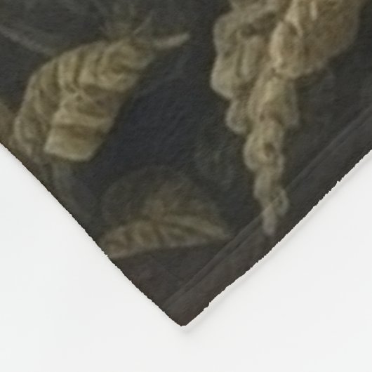  botanische scène vogelbloemen in het paradijs fleece deken (Hoek)