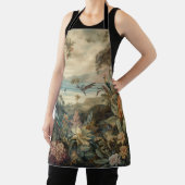 botanische scène vogelbloemen in het paradijs schort (Insitu)