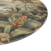  botanische scène vogelbloemen in het paradijs snijplank (Hoek)