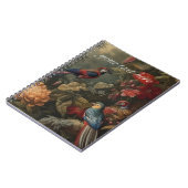  botanische scènevogels aanpasbaar notitieboek (Linkerzijde)