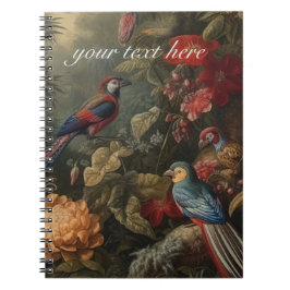  botanische scènevogels aanpasbaar notitieboek