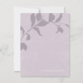Botanische schaduw - Paarse dames Notitiekaartje (Voorkant)