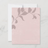 Botanische schaduw Vrouwen Stationery - Roze Notitiekaartje (Voorkant)