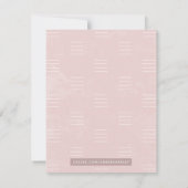 Botanische schaduw Vrouwen Stationery - Roze Notitiekaartje (Achterkant)