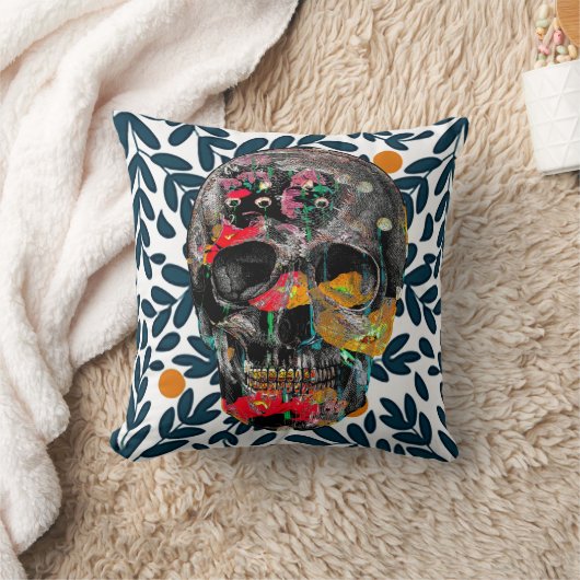 Botanische schedelkussen kussen (Deken)