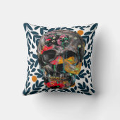 Botanische schedelkussen kussen (Achterkant)