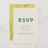 Botanische schets Citrus Trouwreactiekaart RSVP Kaartje (Voorkant / Achterkant)