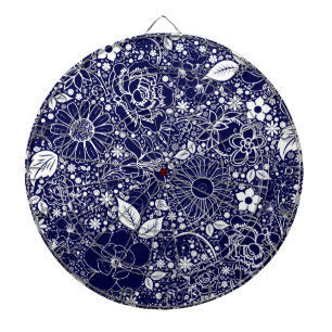 Botanische schoonheden Blauw Dartbord